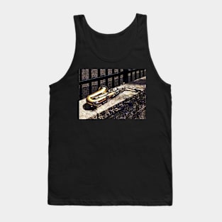 Saxophone on Wall Tank Top